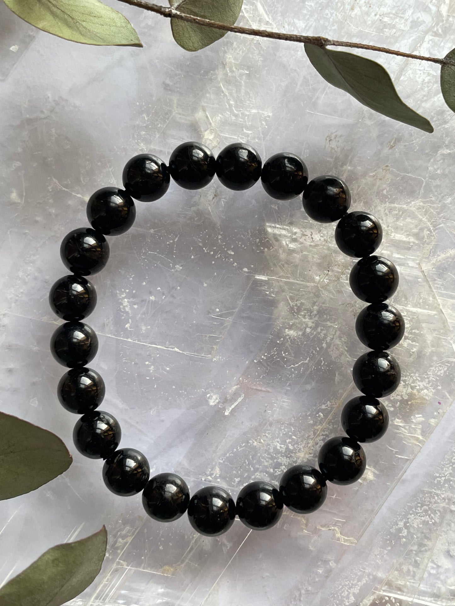 Black Tourmaline Bracelet | 8mm | التومالين الاسود