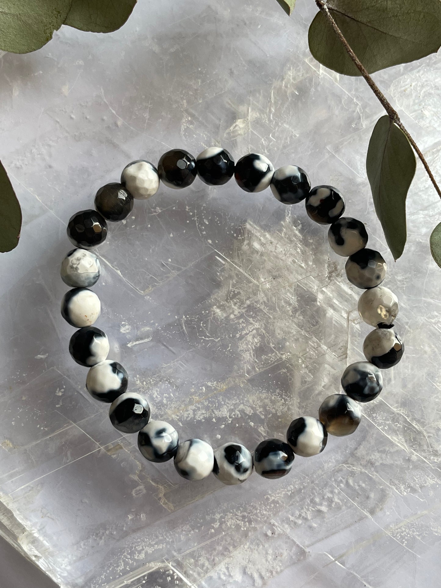 Orca Agate Bracelet | 7mm | عقيق الاوركا