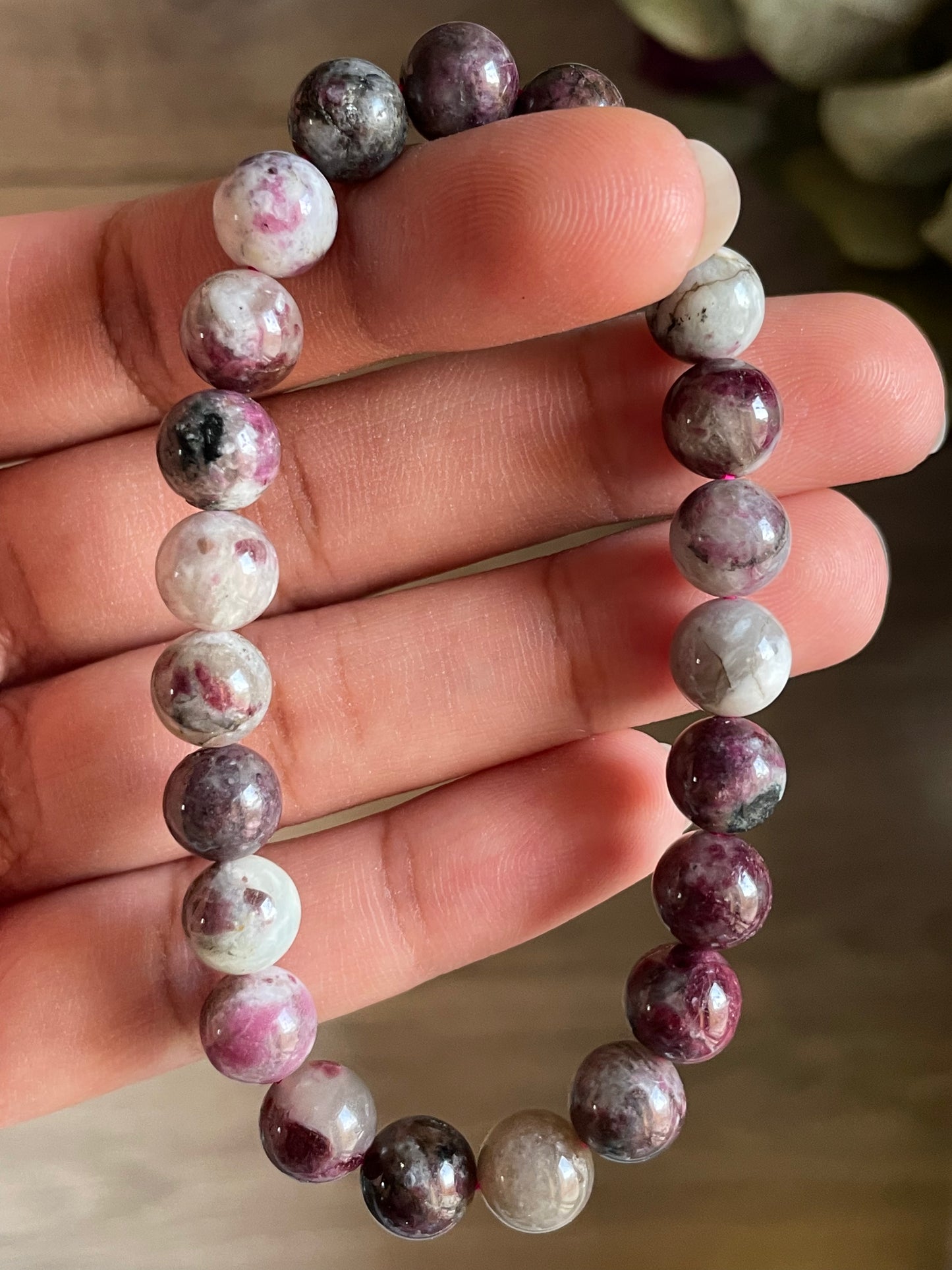 Pink Tourmaline Bracelet | 8mm | تورمالين الوردي