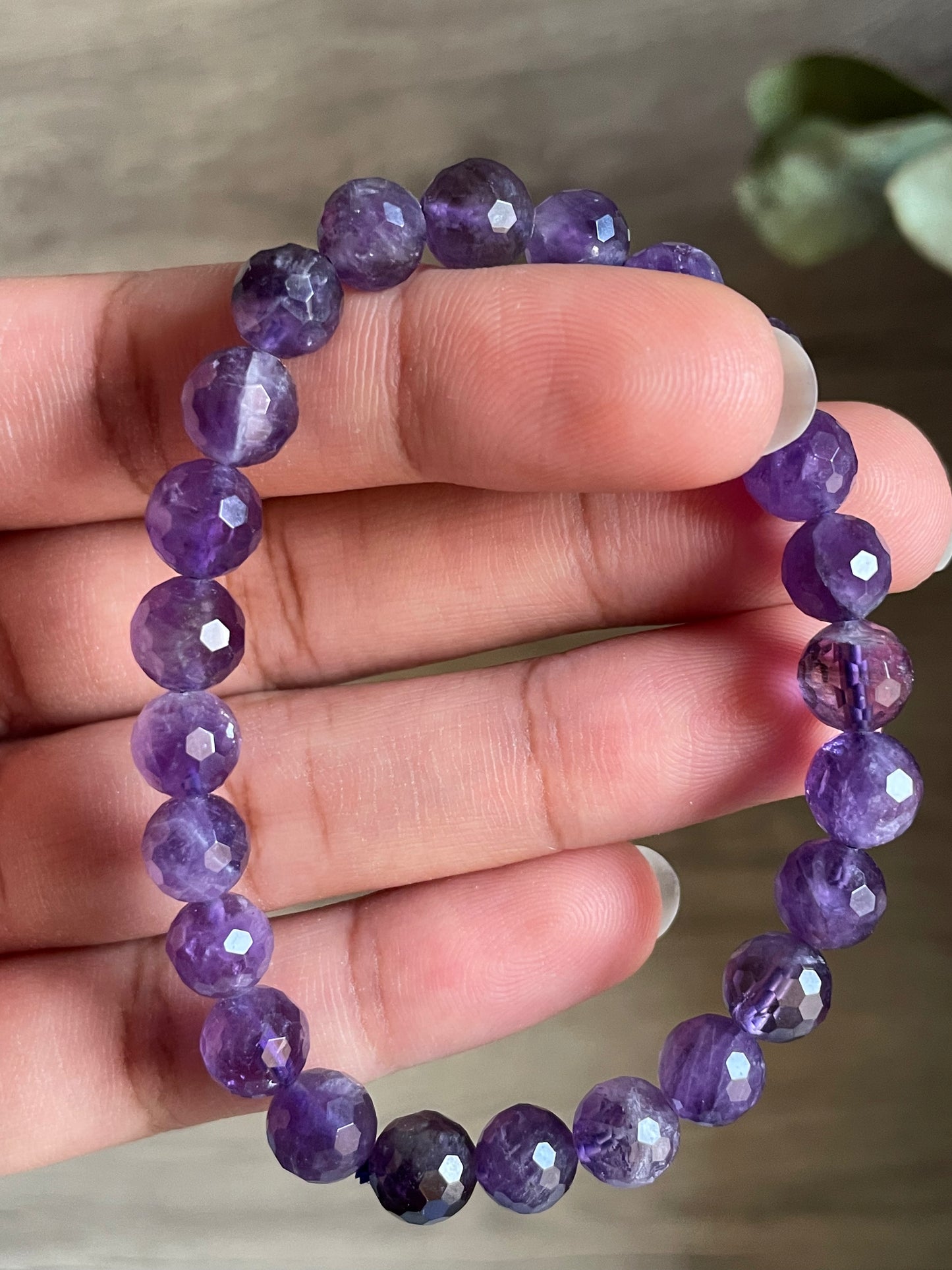 Amethyst Faceted Bracelet