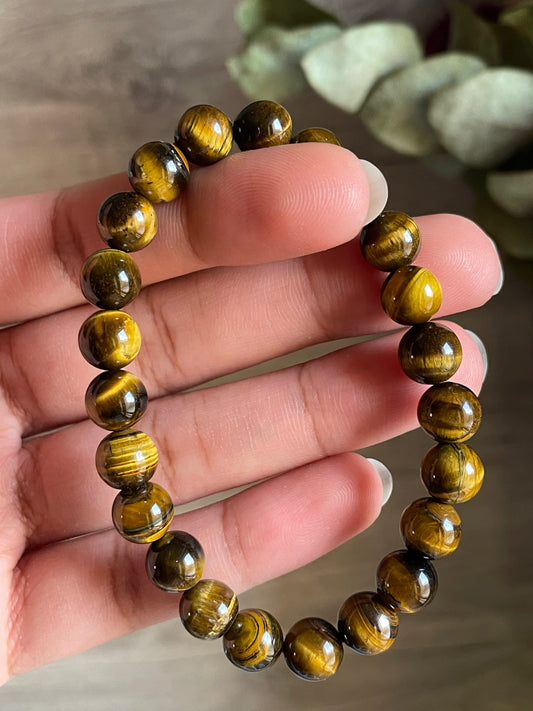 Tiger eye Bracelet | 8mm | عين النمر