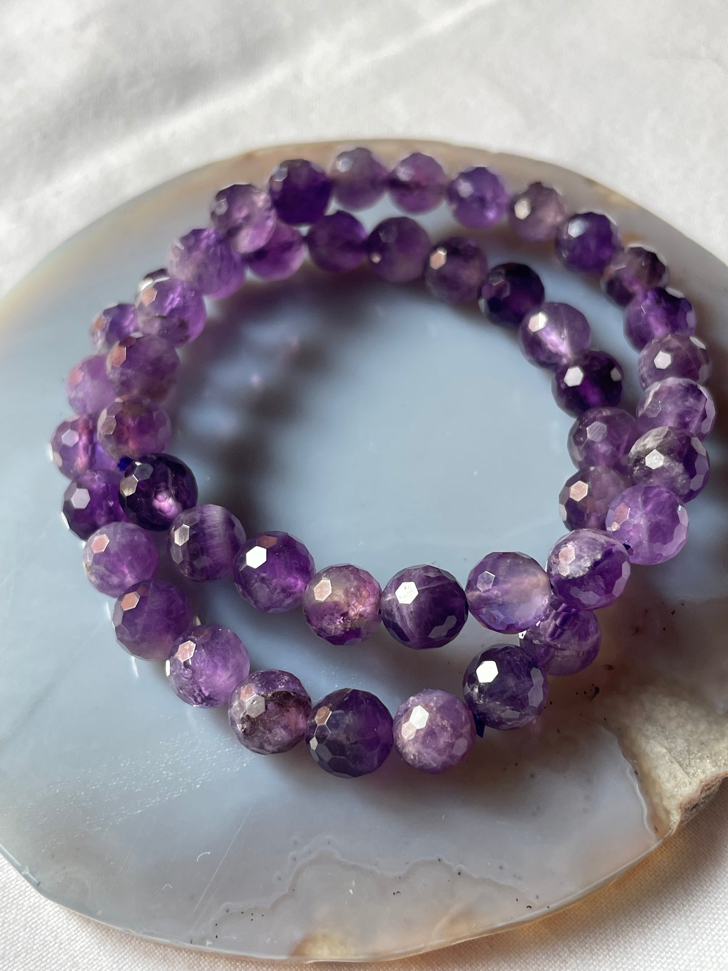 Amethyst Faceted Bracelet