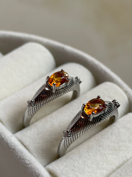 Citrine Ring | Adjustable | سيترين