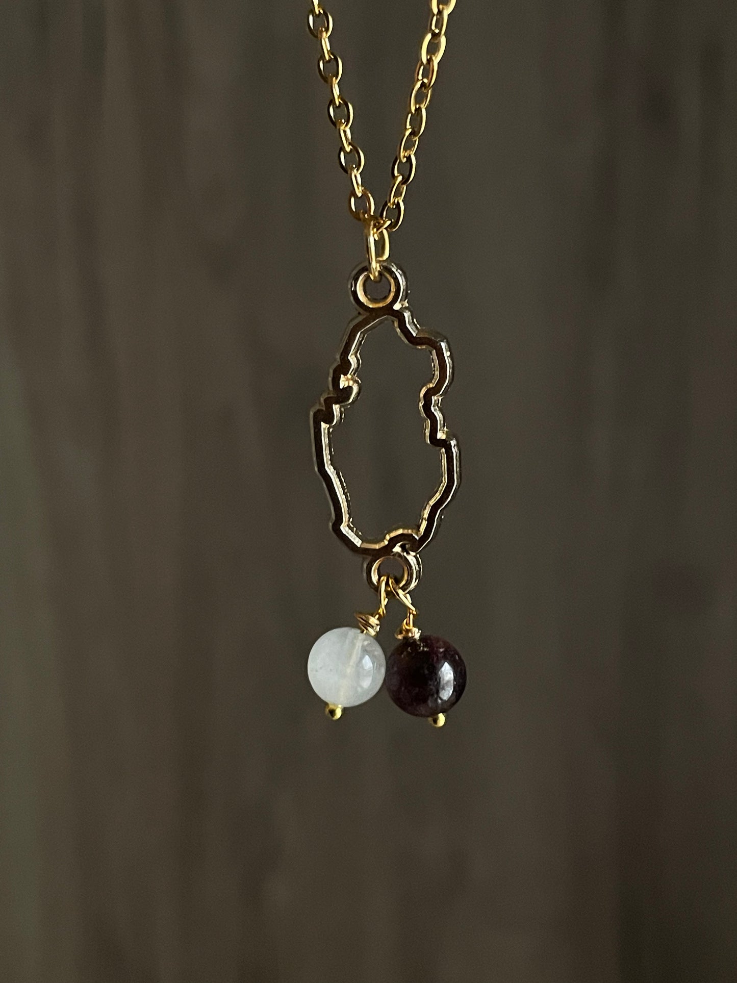 Qatar Necklace - قلادة خريطة قطر