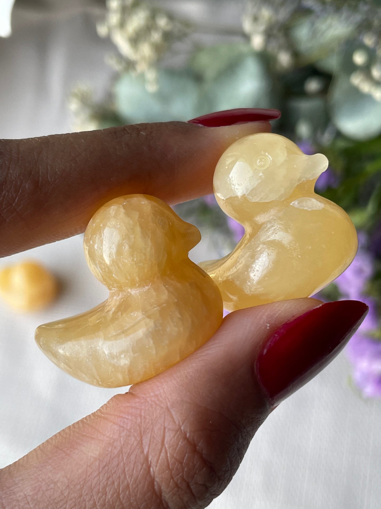 Mini Orange Calcite Duck | كالسيت البرتقالي