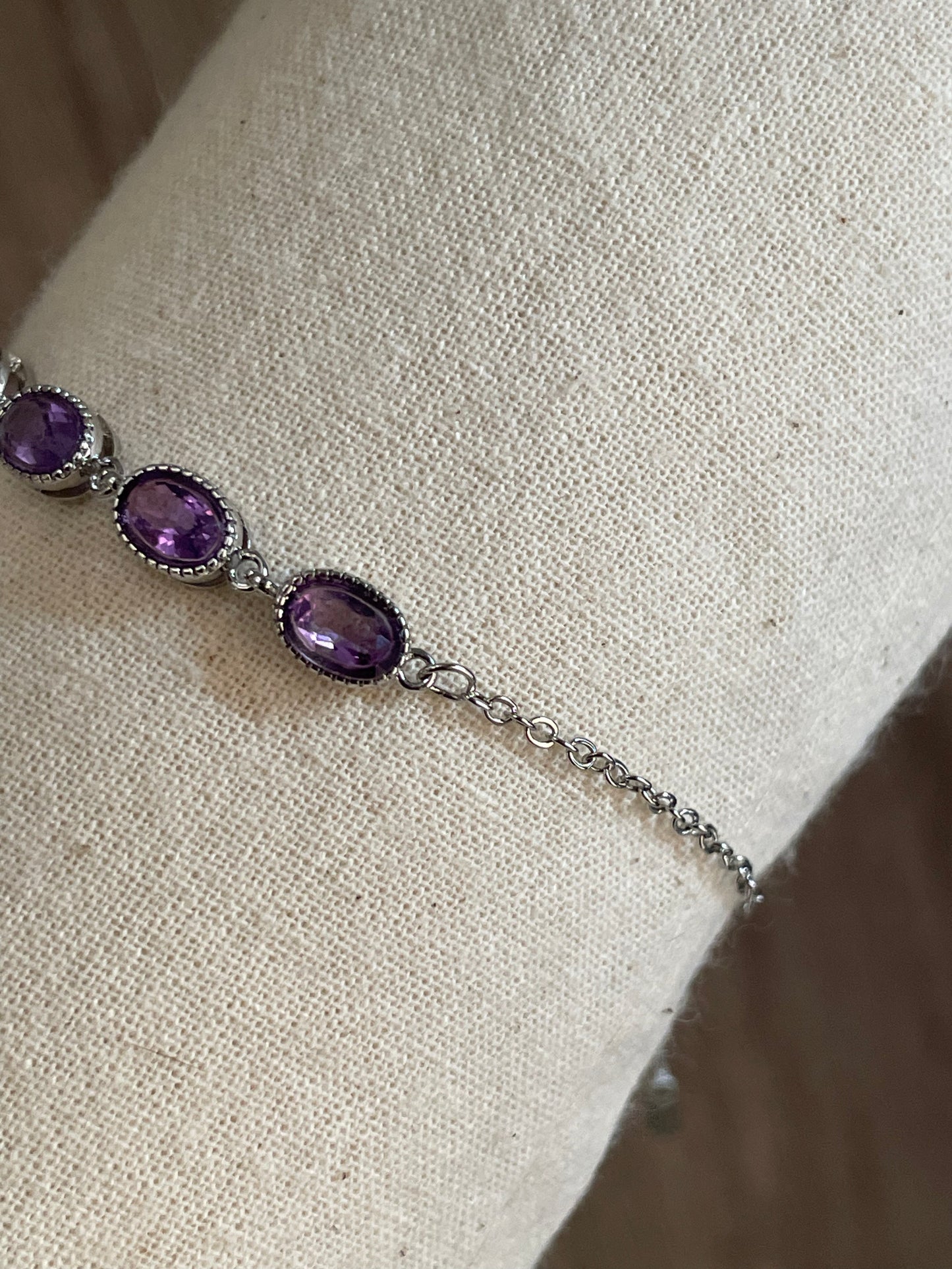 Amethyst Chain Bracelet | الاماثيست - الجمشت