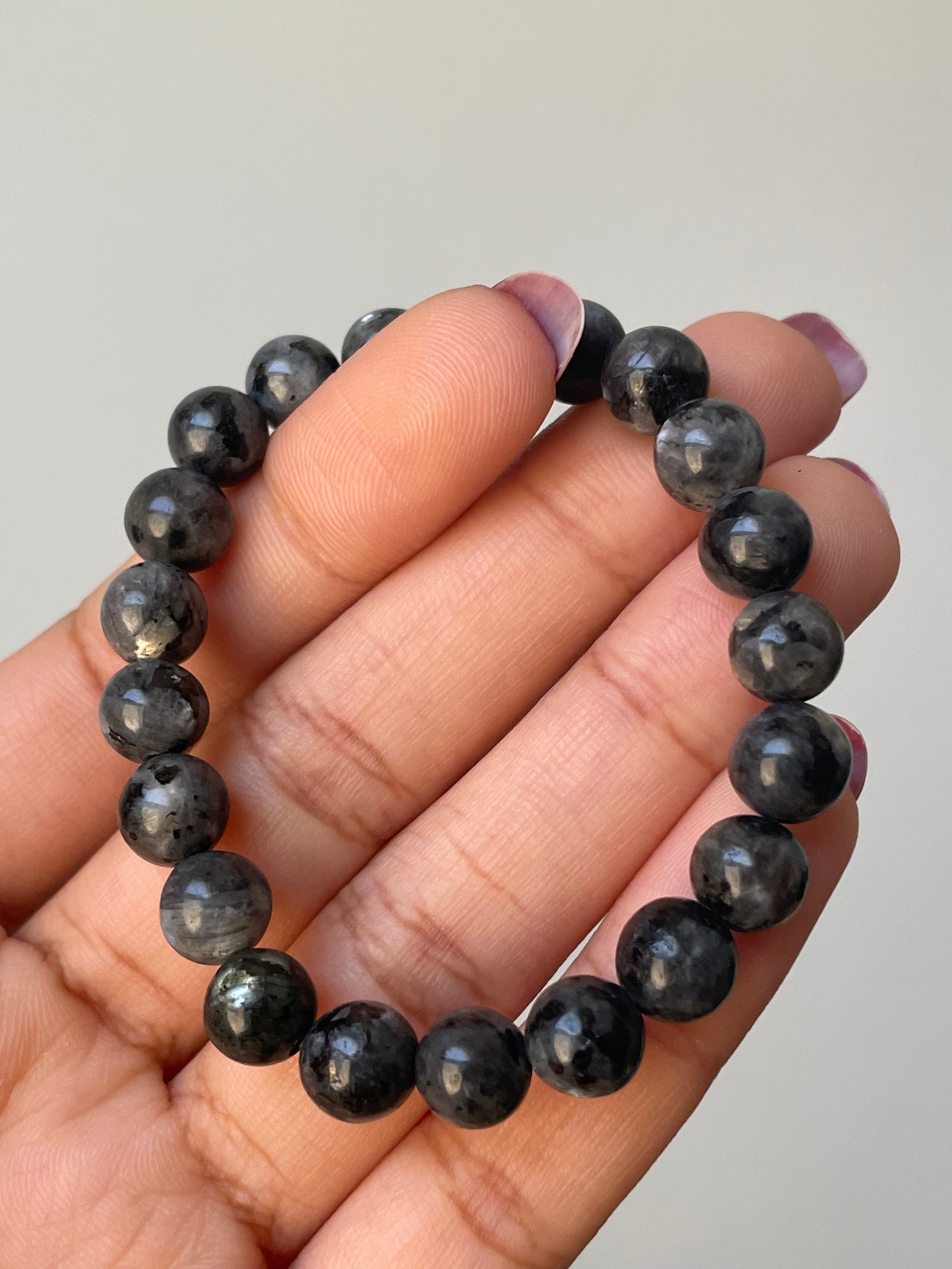 Larvikite Bracelet | 8mm | لاريفيكيت