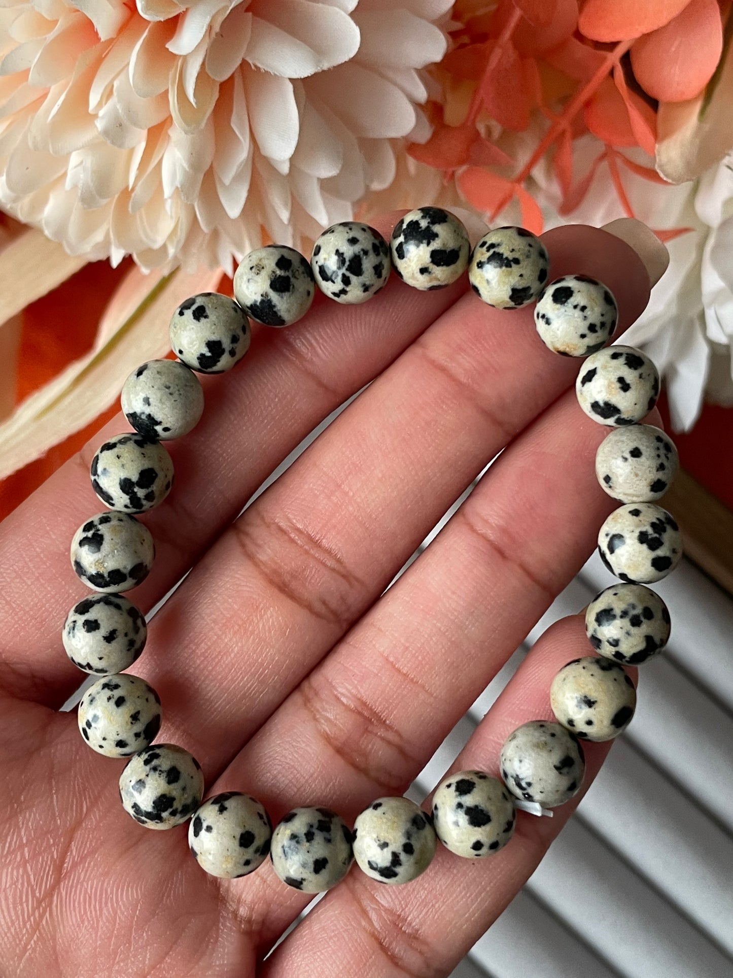 Dalmatian Jasper Bracelet | 8mm | دلمشن جاسبر