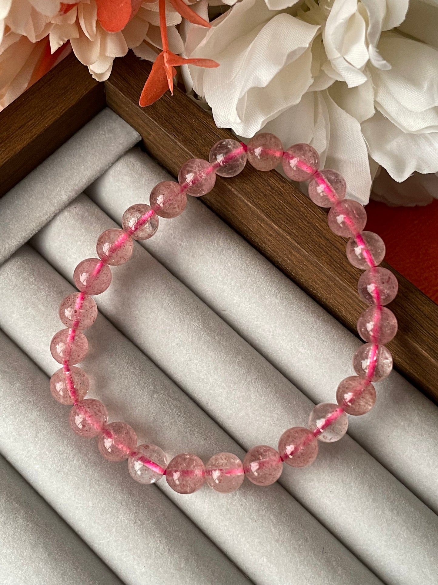 Strawberry Quartz Bracelet | كوارتز الفراولة