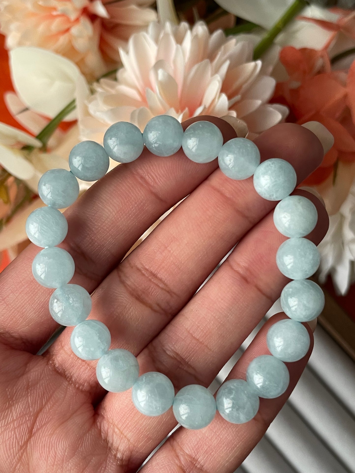 Aquamarine Bracelet | 9mm | اكوامارين