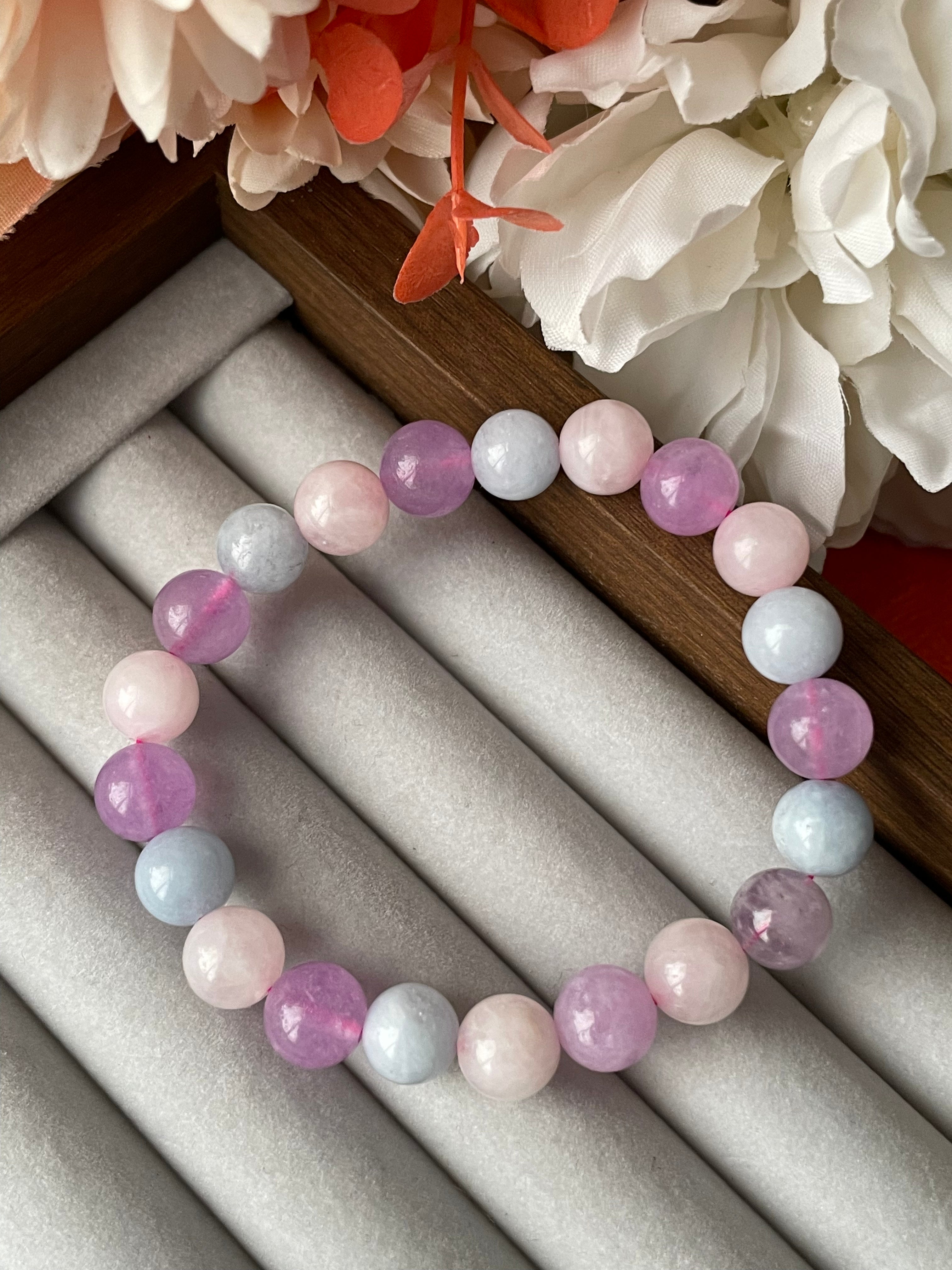 Morganite Bracelet | 8mm | مورغانيت