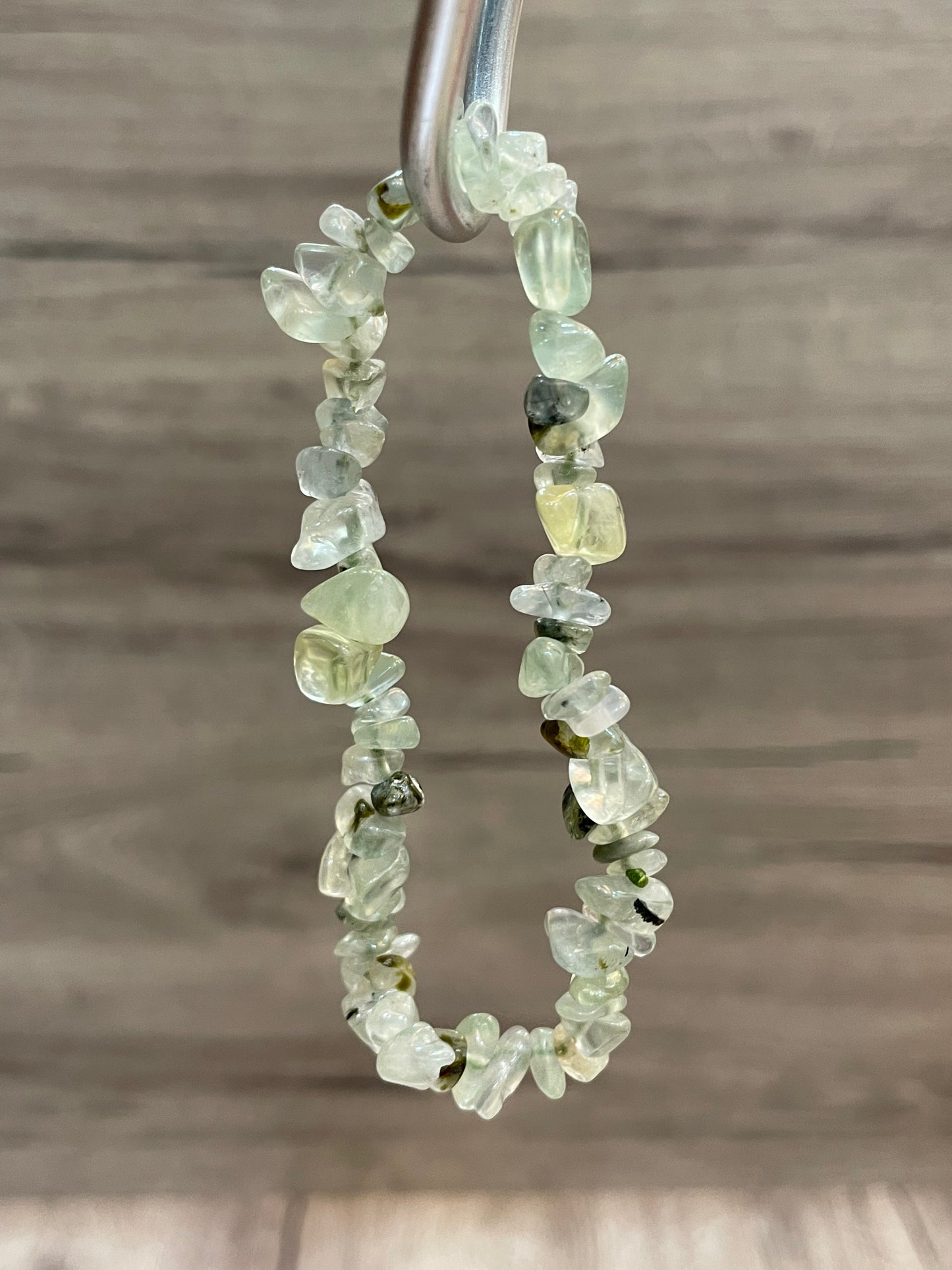 Prehnite Chip Bracelet | بريهنايت