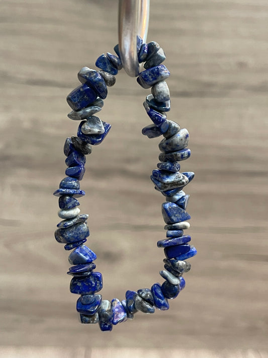 Lapis lazuli Chip Bracelet | اللازورد