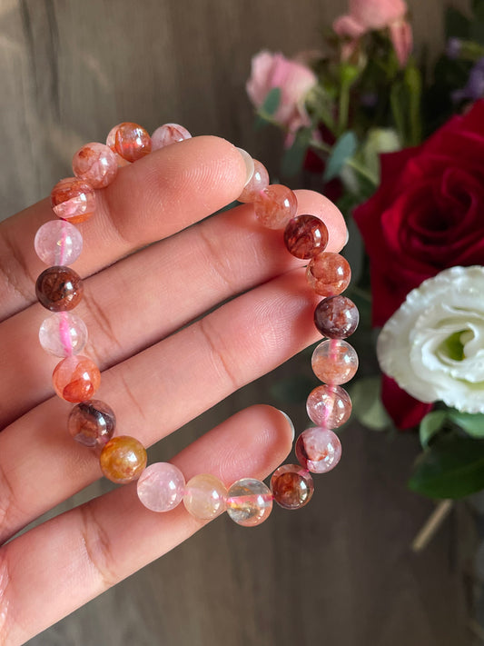 Fire Quartz Bracelet | 8mm | كوارتز الناري