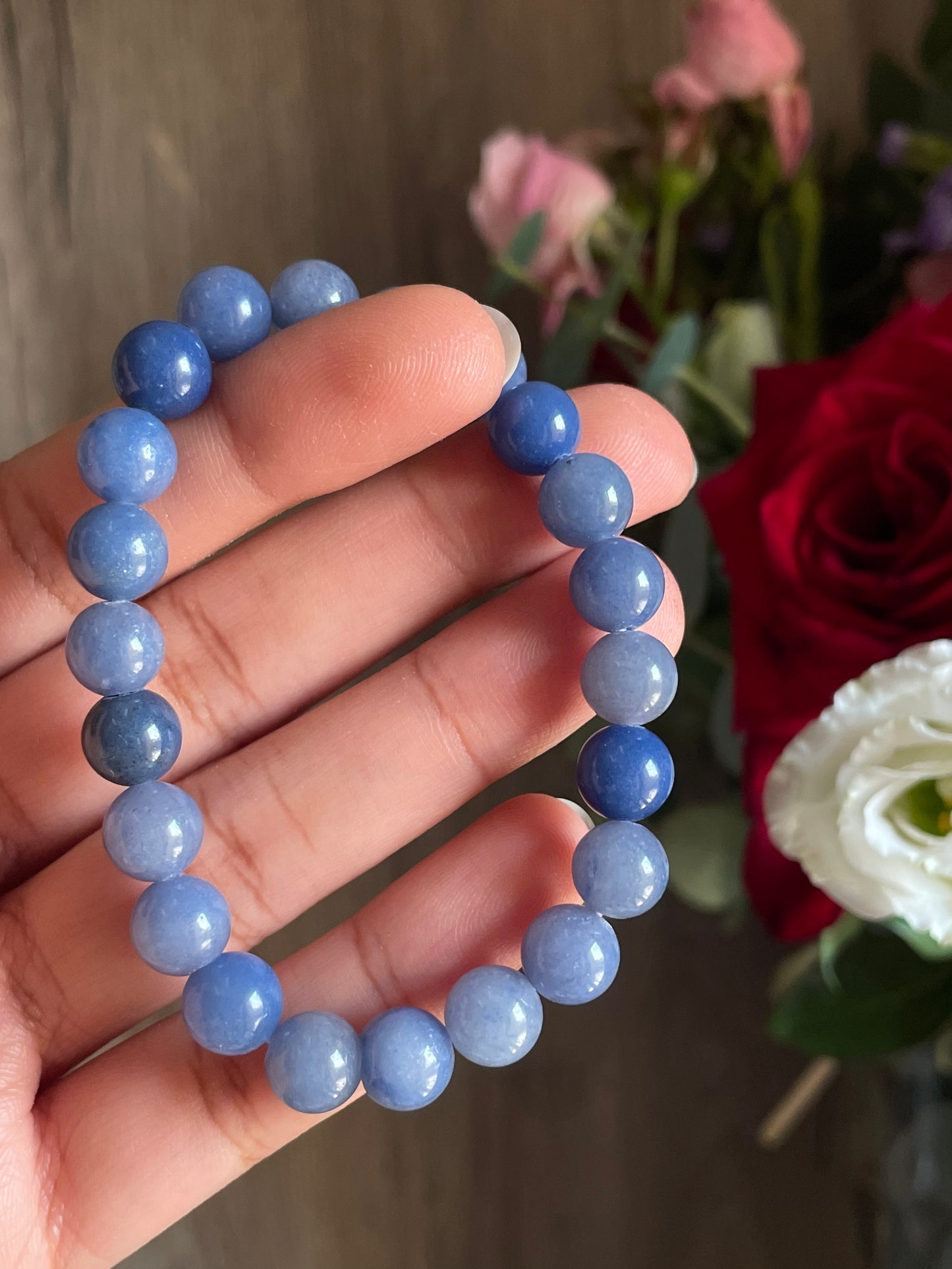 Blue Aventurine Bracelet | 8mm | الافنتورين الازرق