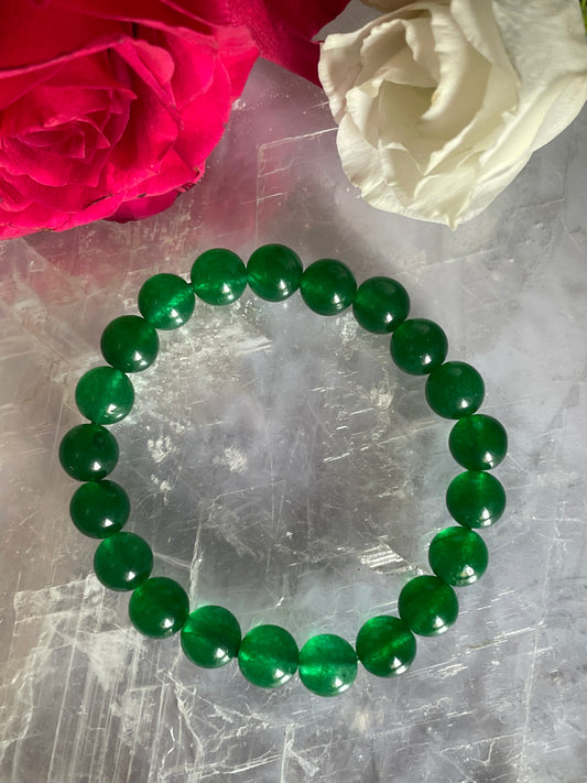 Green Jade Bracelet | 8mm | الجاد الاخضر