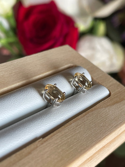 Citrine Stud Earring | سيترين
