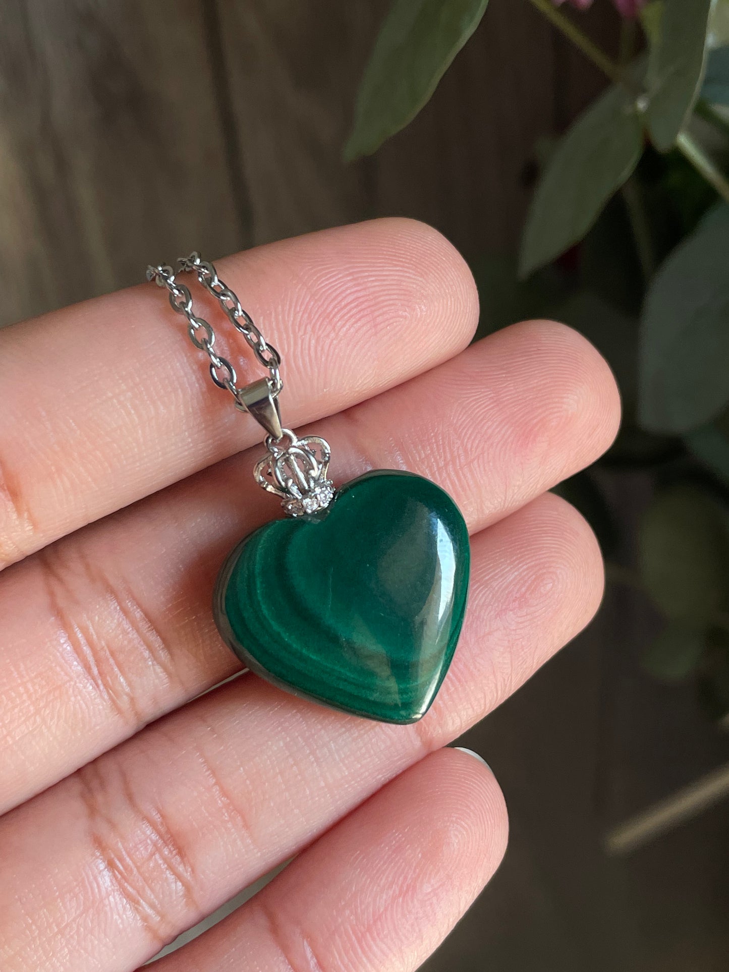 Malachite Heart Necklace | ملاكيت