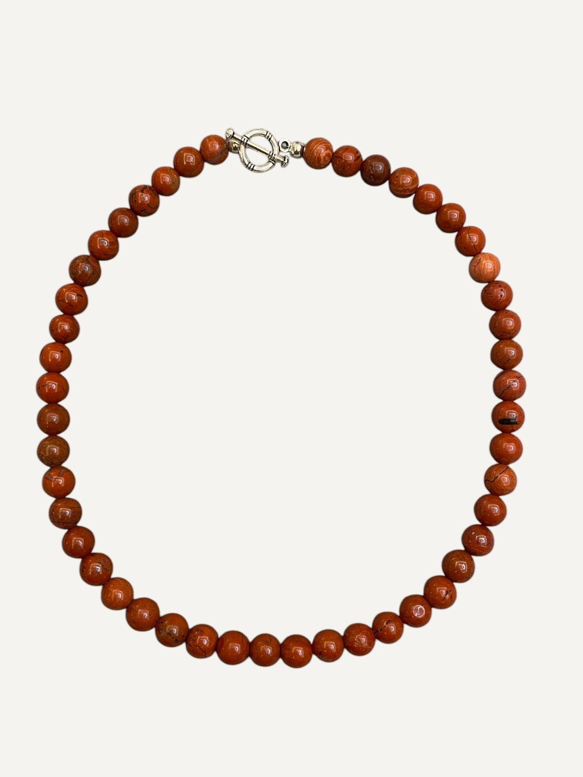 Red Jasper Beaded Necklace