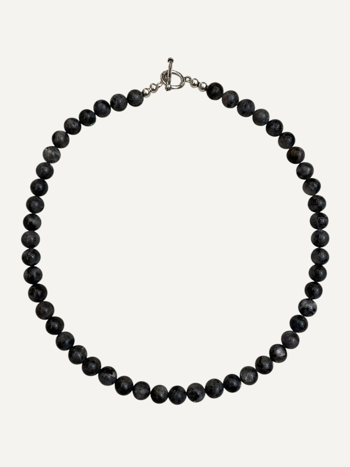 Larvikite Beaded Necklace