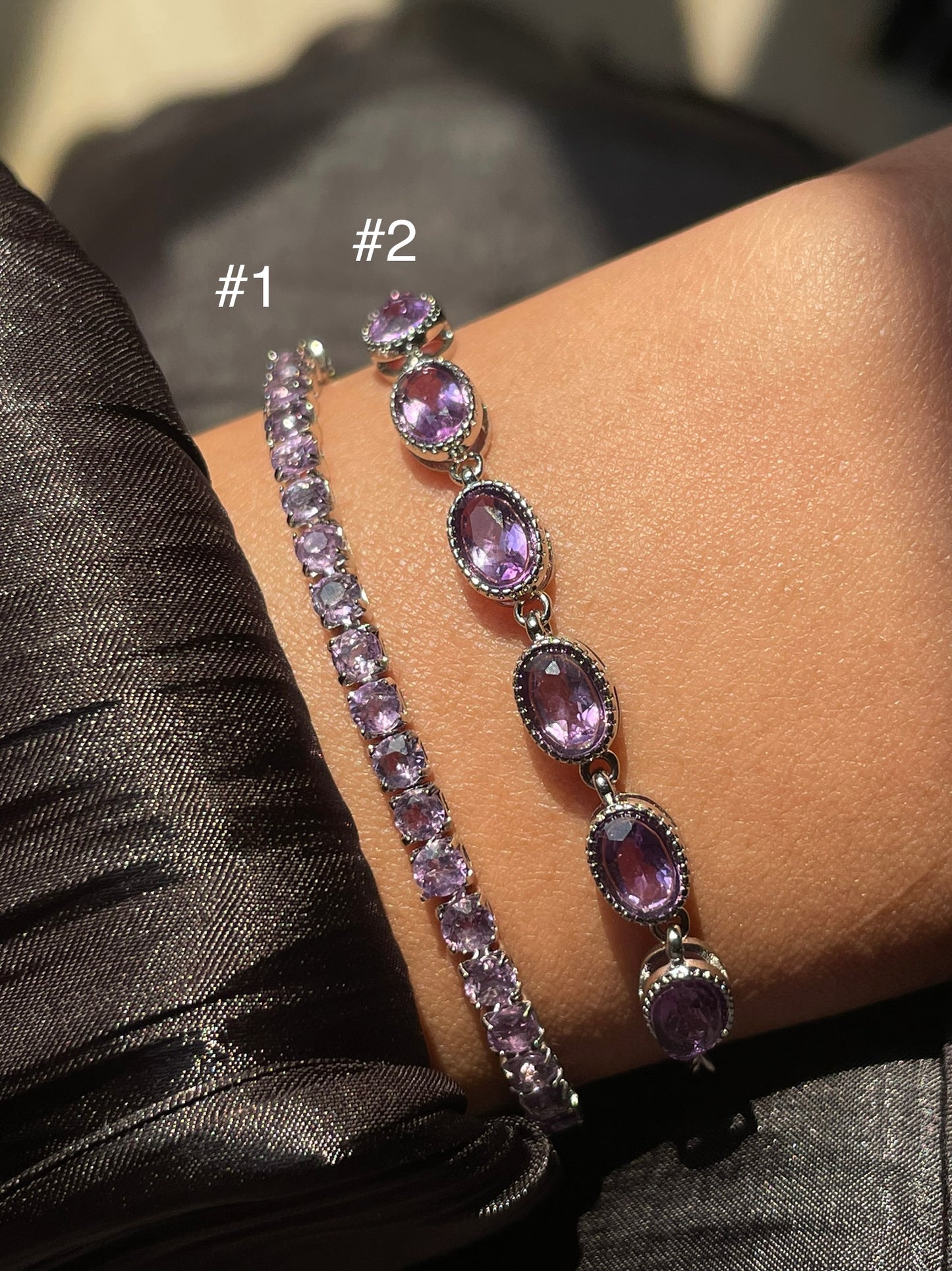 Amethyst Chain Bracelet | الاماثيست - الجمشت