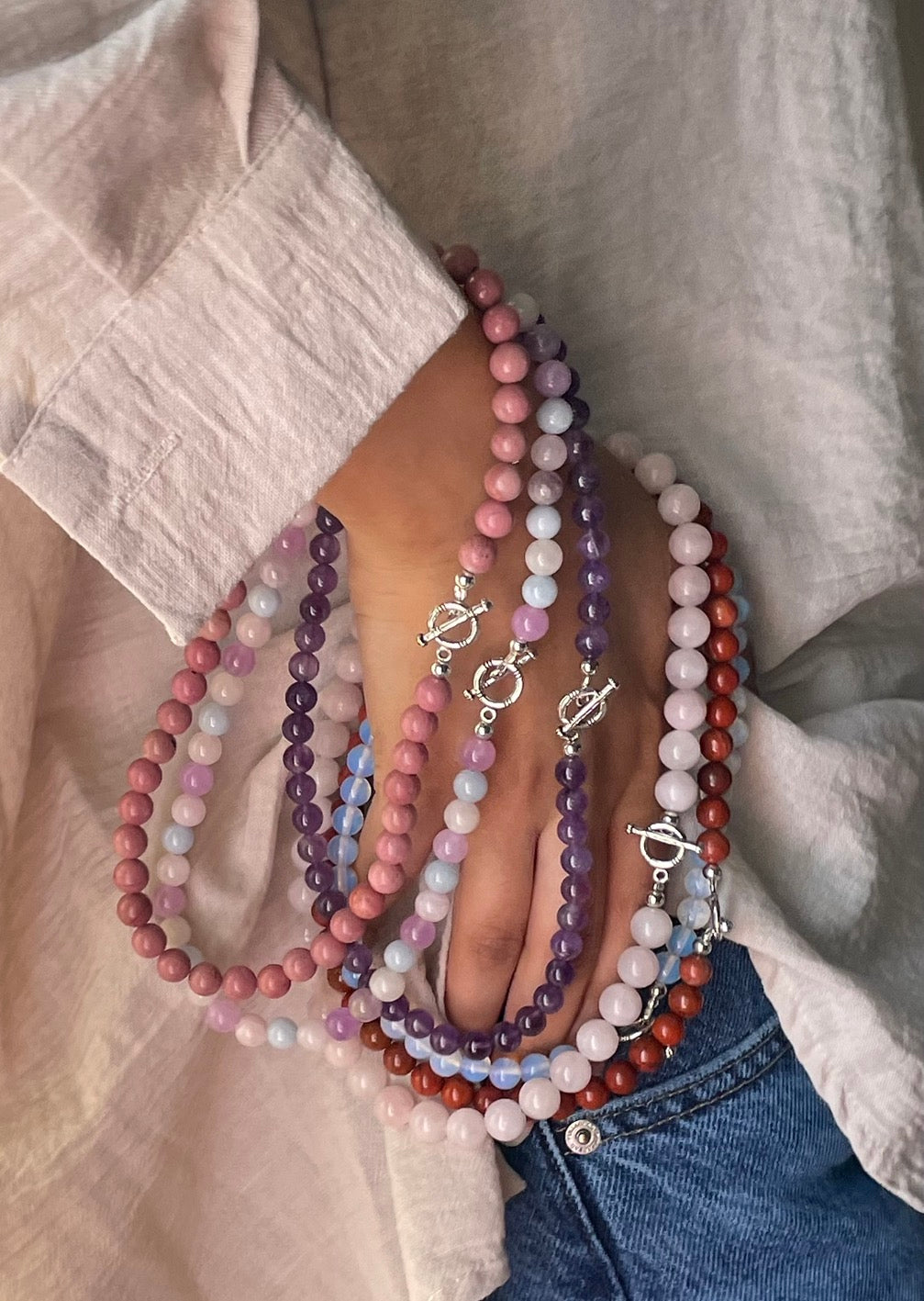 Amethyst Beaded Necklace