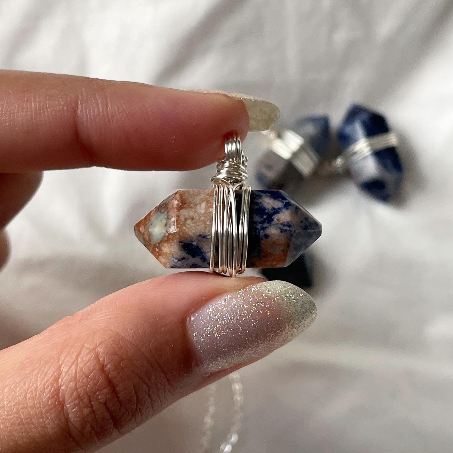 Sodalite Double terminated Necklace | السودالايت