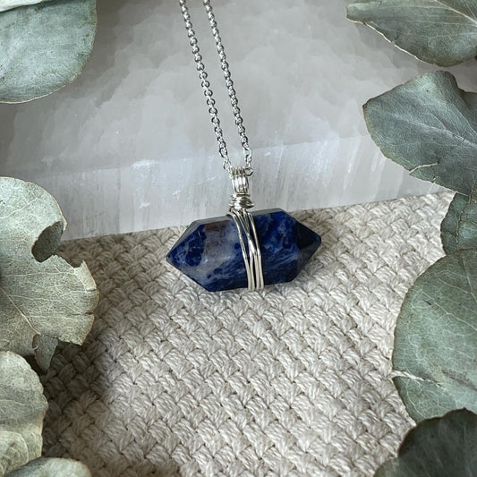 Sodalite Double terminated Necklace | السودالايت
