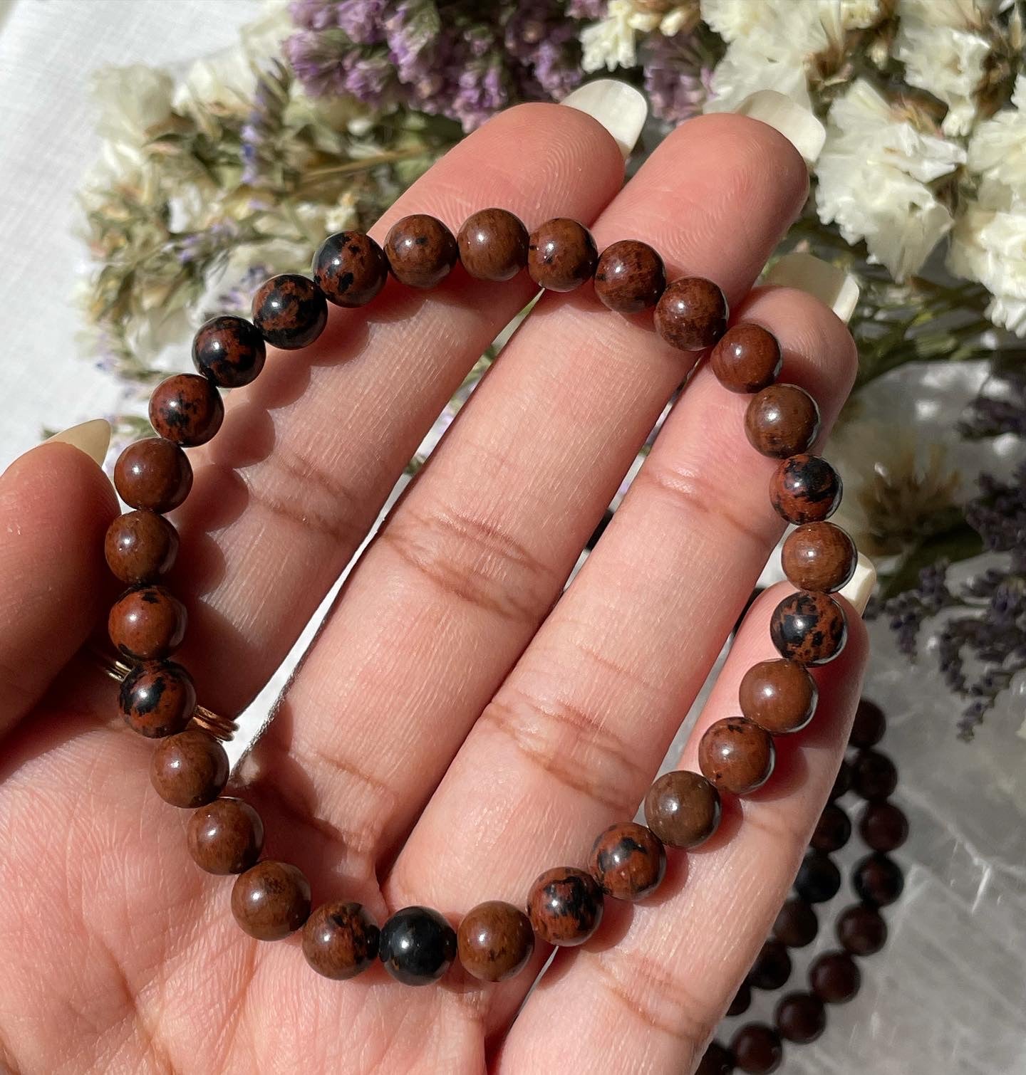 Mahogany Obsidian Bracelet | ماهوجني اوبسيديان - السبج