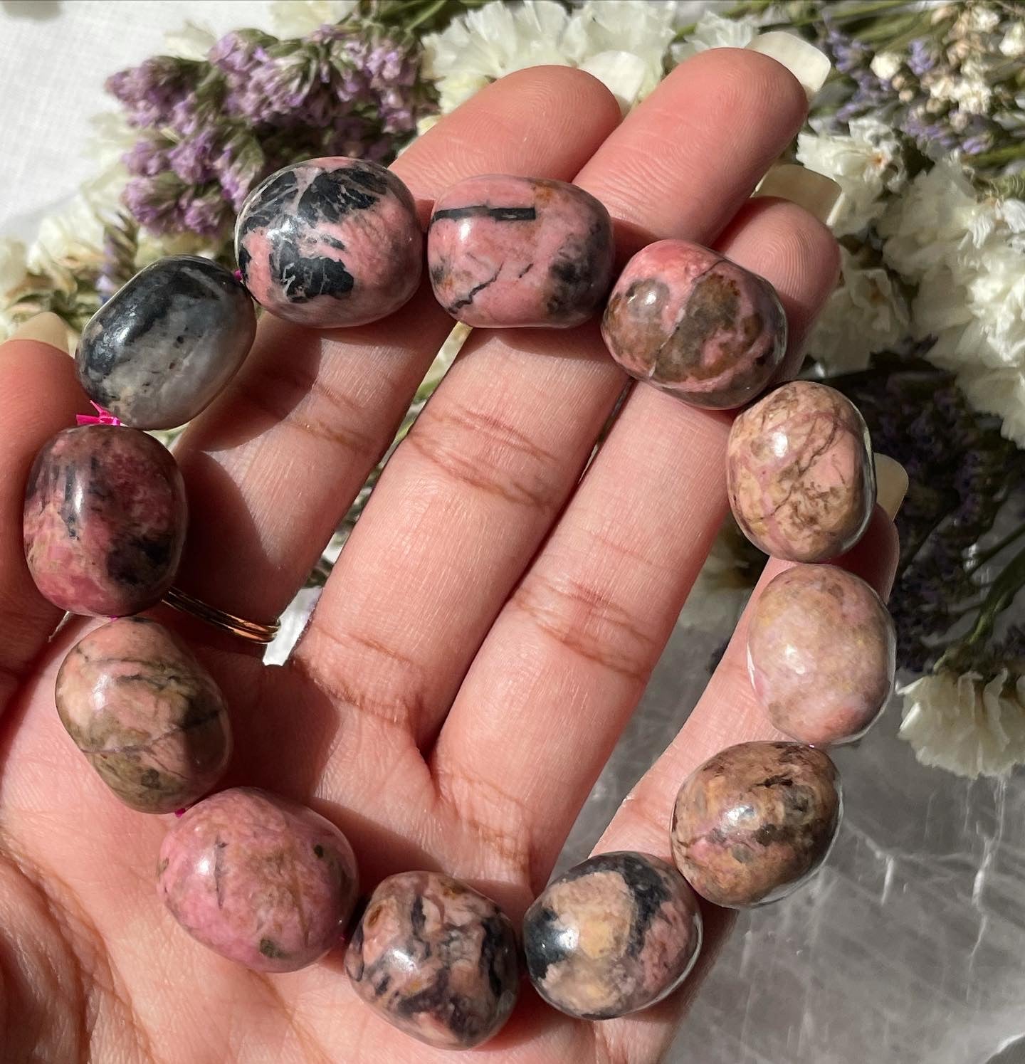 Rhodonite Tumble Bracelet | رودونيت