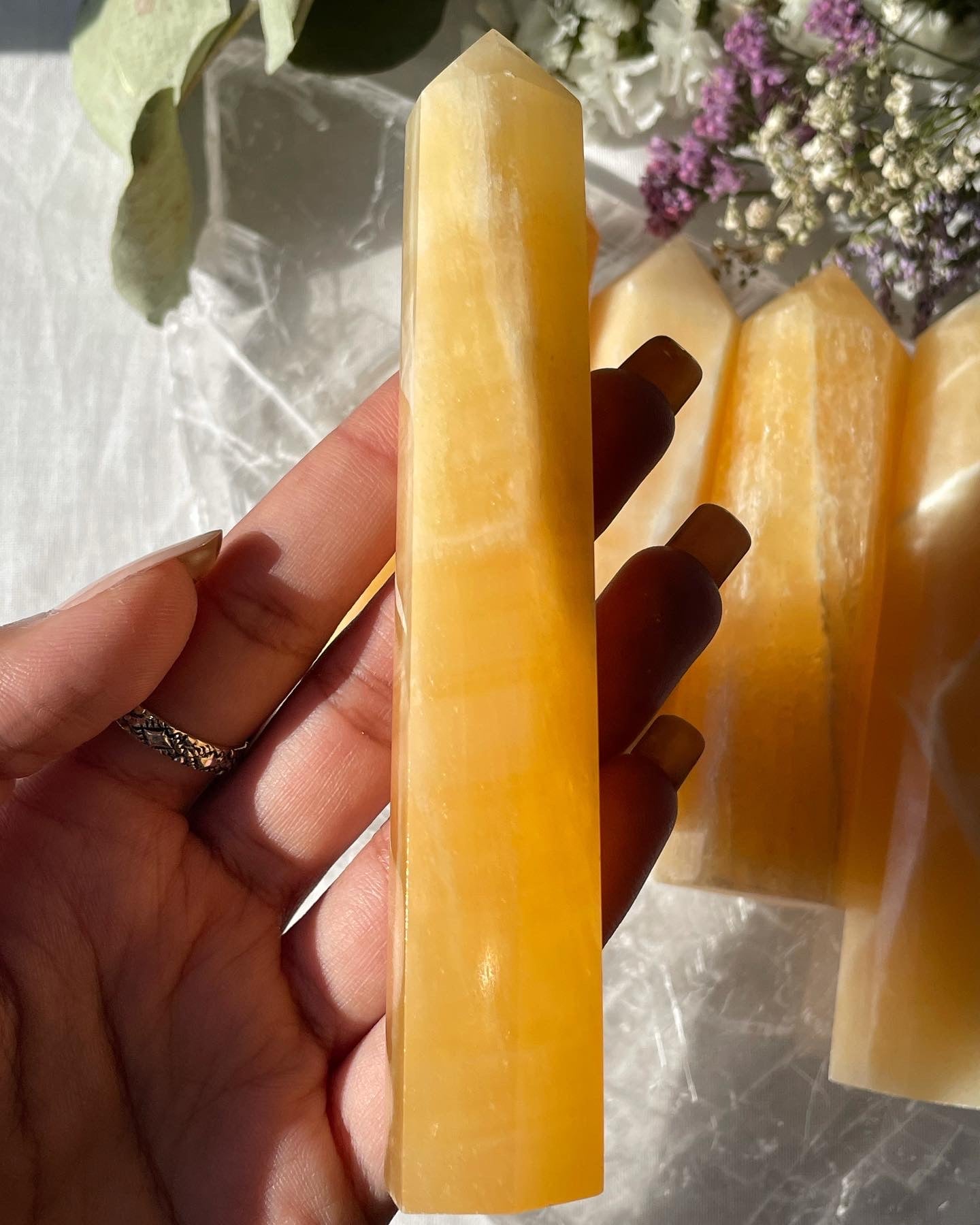 Orange Calcite Towers | كالسيت البرتقالي