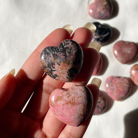 Rhodonite Heart | Small | رودونيت
