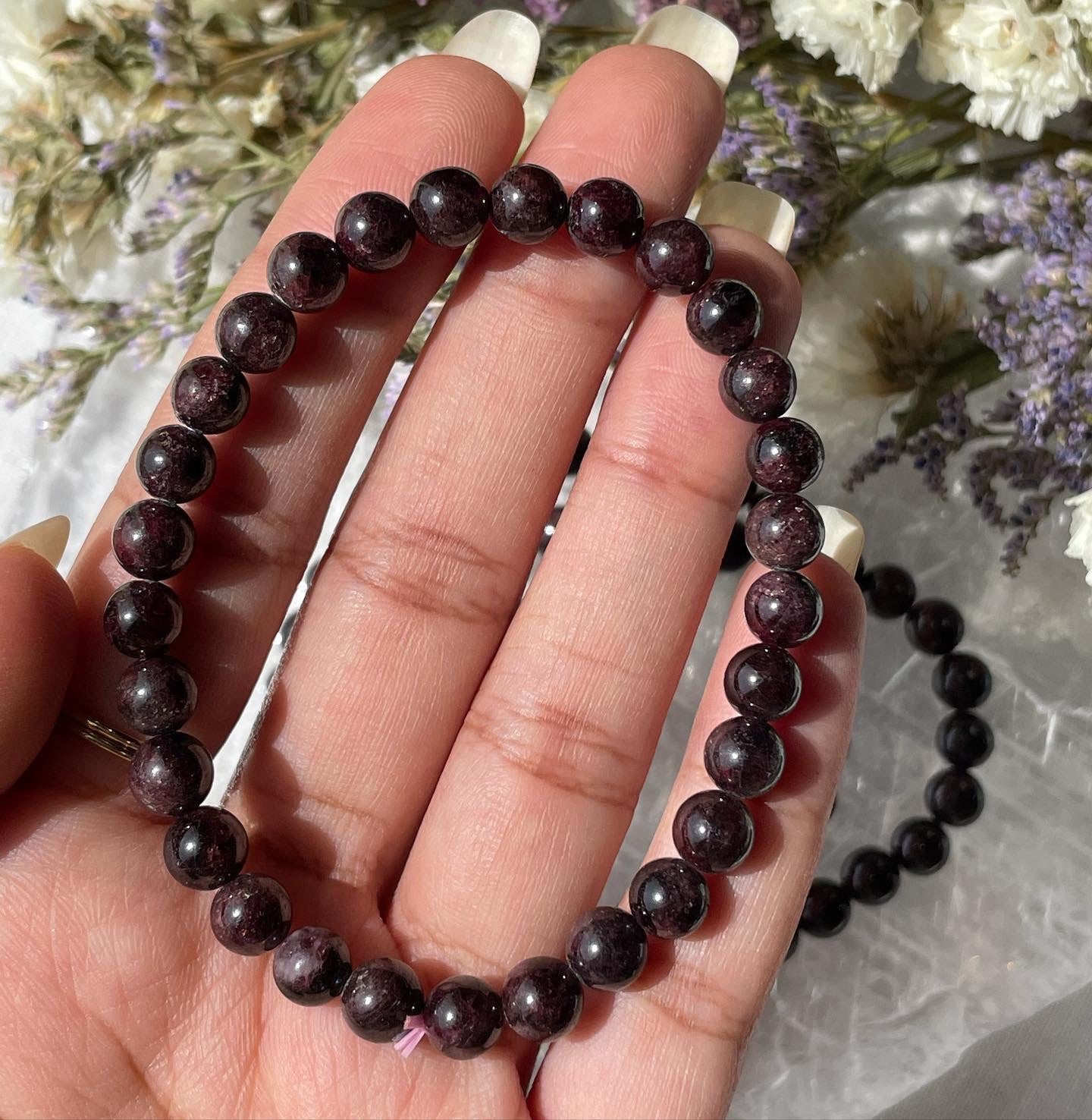 Garnet Bracelet | 6mm | جارنيت