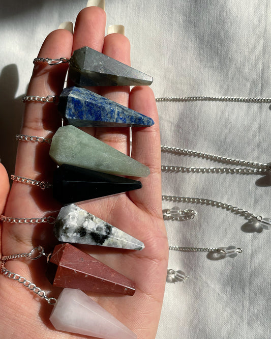 Green Aventurine Faceted Pendulum | بندول الافنتورين الاخضر