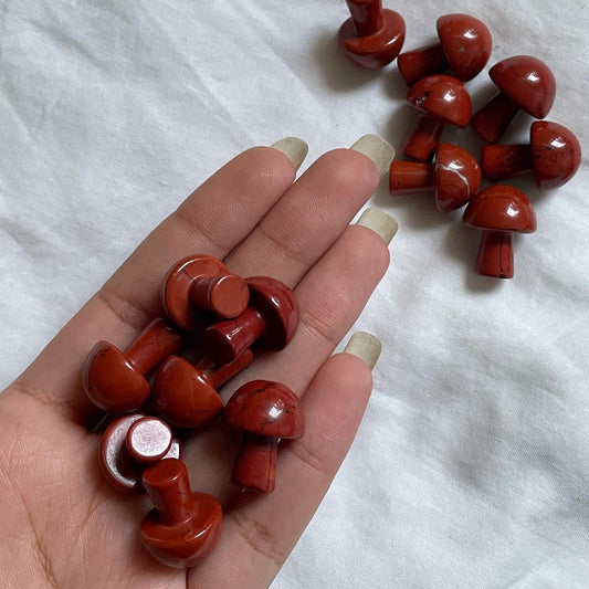 Red jasper Mini Mushroom | جاسبر الاحمر