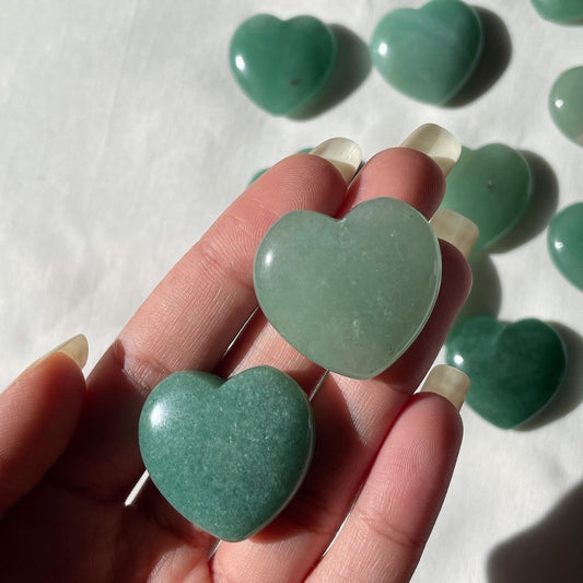 Green aventurine Heart | Small | الافنتورين الاخضر