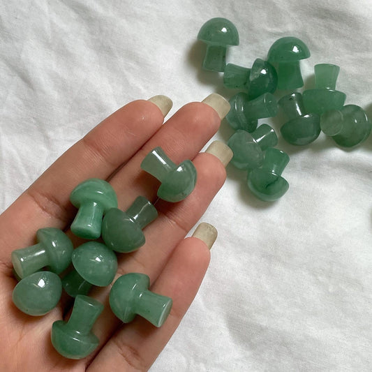 Green Aventurine Mini Mushroom | الافنتورين الاخضر