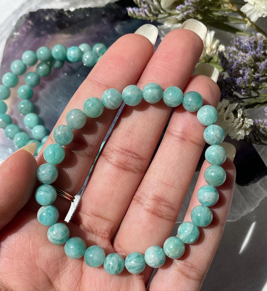 Amazonite Bracelet | 6mm | امازونيت