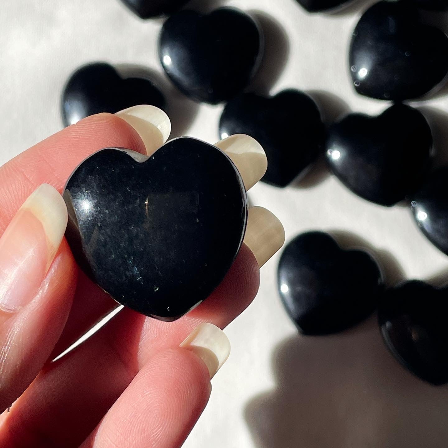 Black Obsidian Heart | Small | اوبسيديان الاسود - السبج