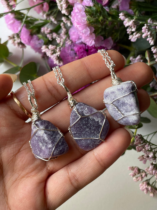 Lepidolite Necklace | لابيدولايت