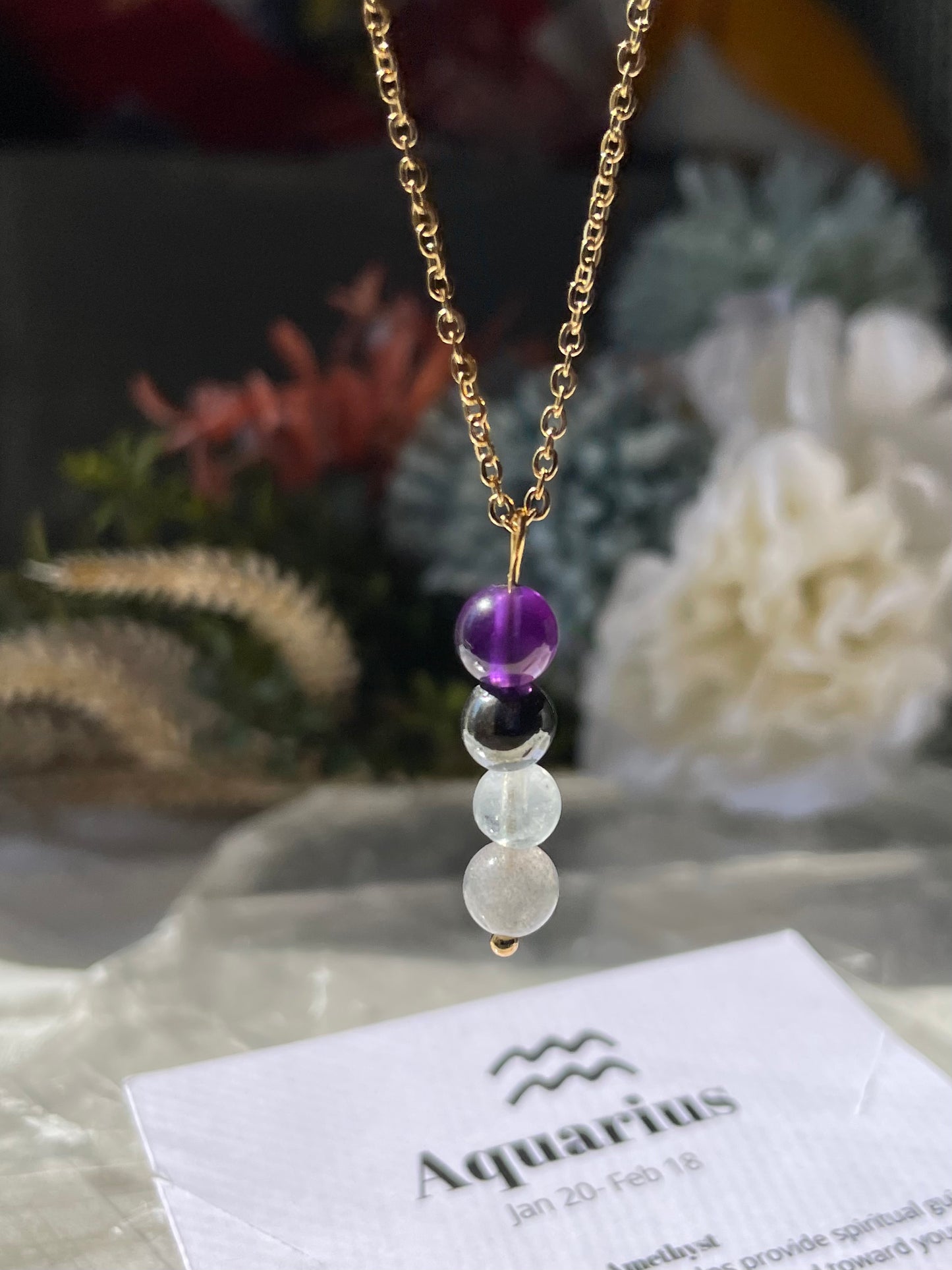 Aquarius Necklace | برج الدلو