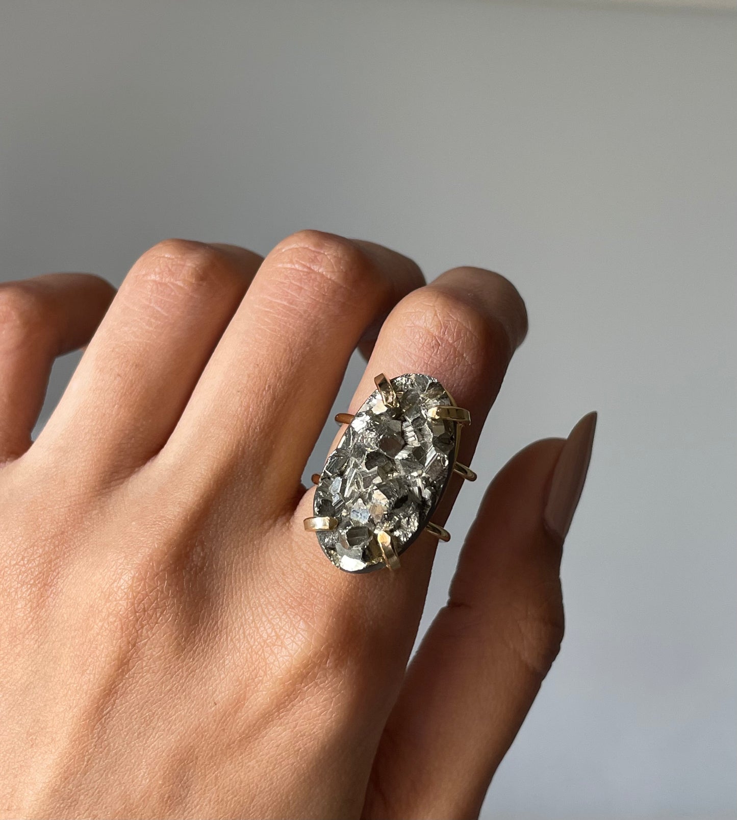 Pyrite Ring | Adjustable | بيريت