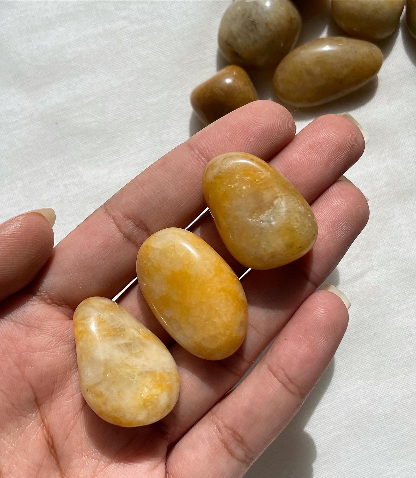 Yellow Jasper Tumbles / الجاسبر الاصفر