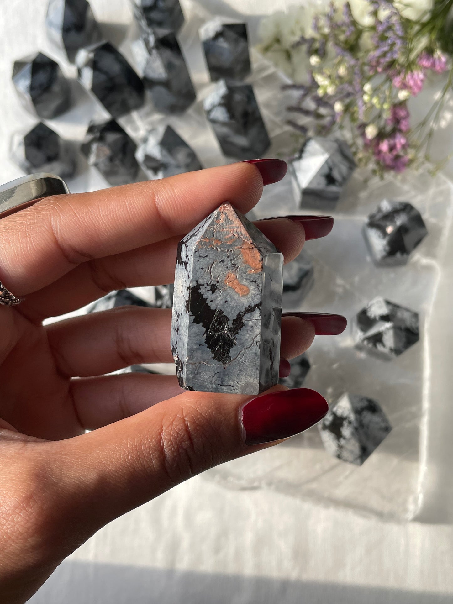 Mini Snowflake Obsidian Towers | سنوفليك اوبسيديان - السبج