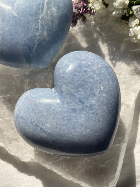 Blue Calcite Heart | كالسيت الازرق