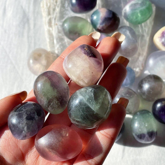 Rainbow Fluorite Tumble | فلوريت
