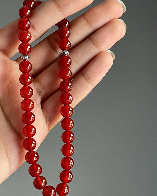 Red Carnaline Musbah | مسباح حجر كارنيليان الاحمر | العقيق الاحمر