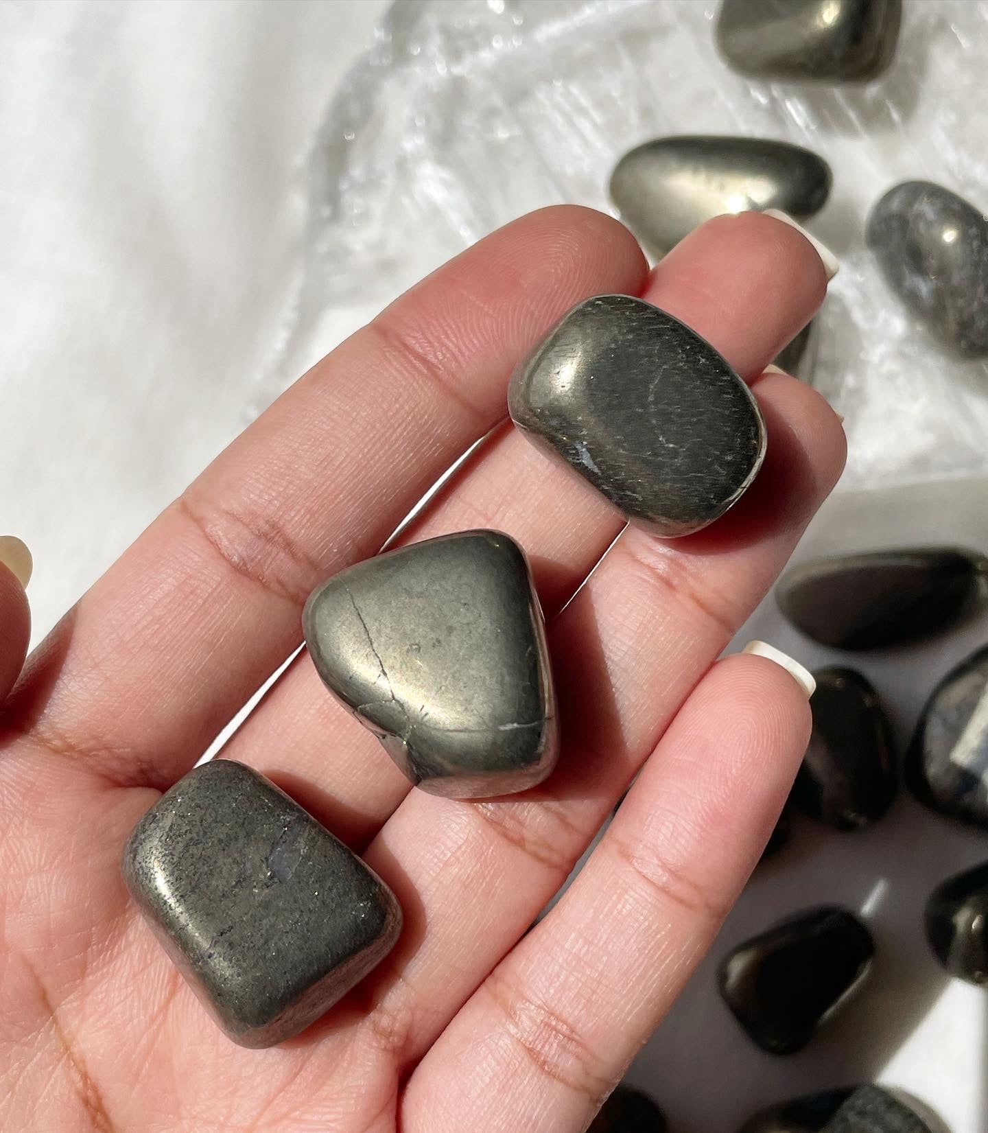 Pyrite Mini Tumbles | بيريت - الذهب الكاذب