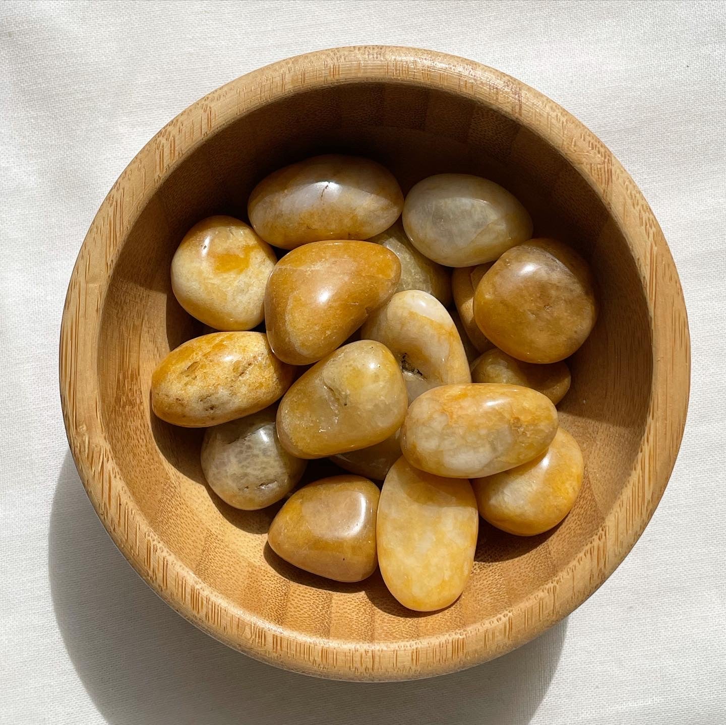 Yellow Jasper Tumbles / الجاسبر الاصفر