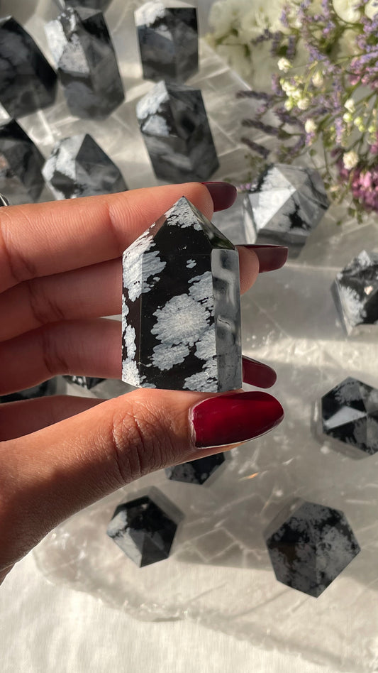 Mini Snowflake Obsidian Towers | سنوفليك اوبسيديان - السبج